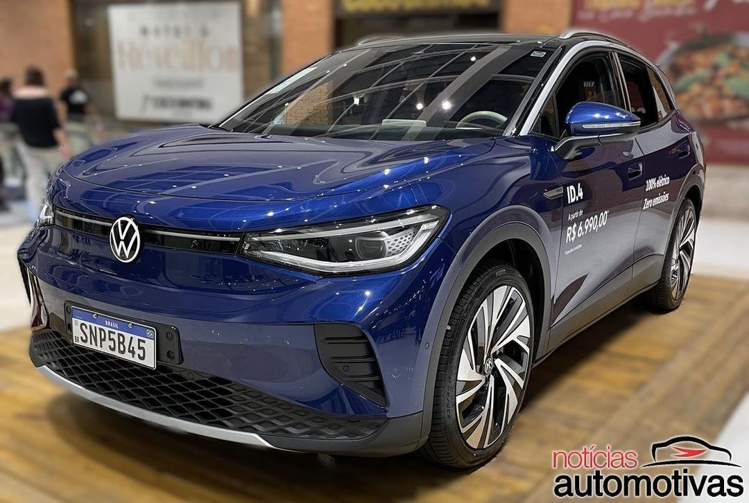 Depois de a VW oferecer o ID.4 (que custa R$ 6.990 por mês no Brasil) por US$ 194 por mês nos EUA, agora o valor é de US$ 56