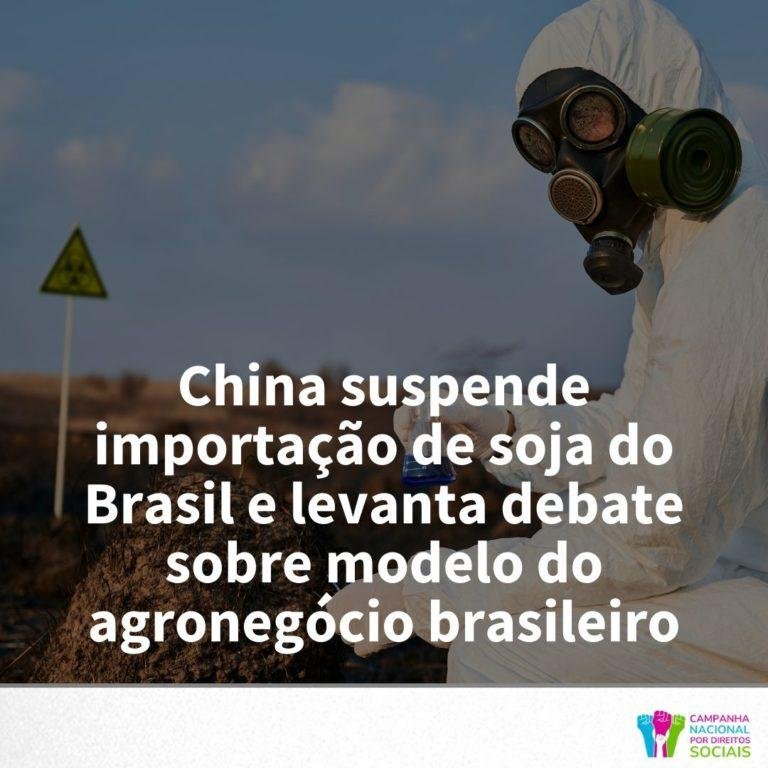**China interrompe compra de soja do Brasil e gera discussão sobre o modelo do agronegócio brasileiro**