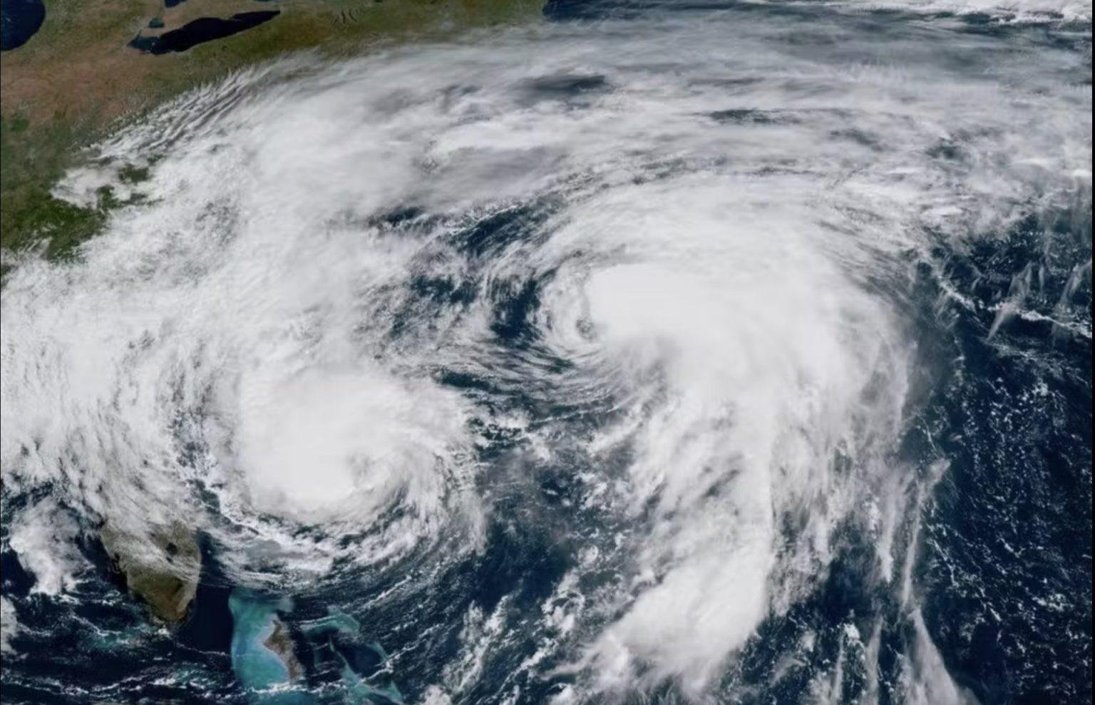 Fenômeno Raro de Furacões Ameaça a Costa Leste dos EUA