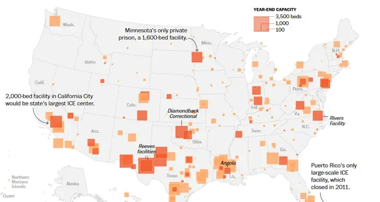 Documento interno revela plano de expansão acelerada de centros de detenção do ICE nos EUA