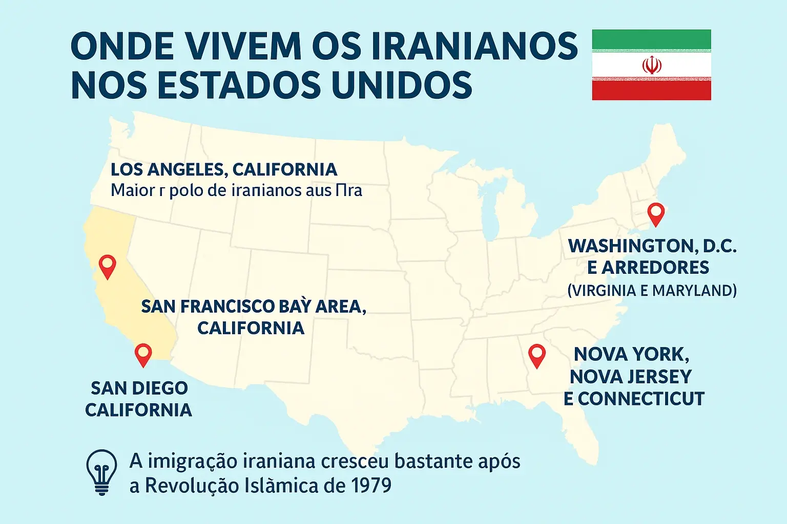 Tehrangeles e além: onde vivem os iranianos nos Estados Unidos